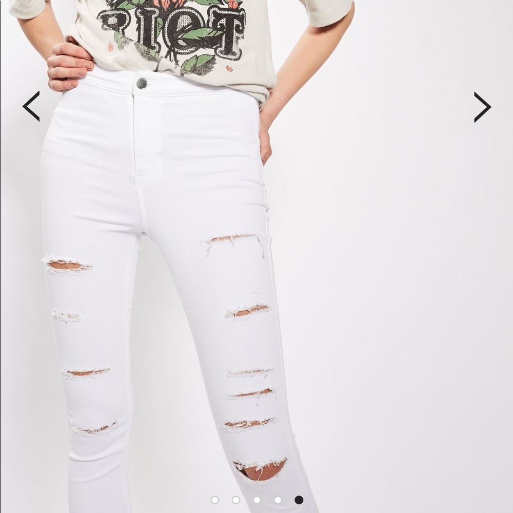 Topshop Super Ripped Joni Jeans